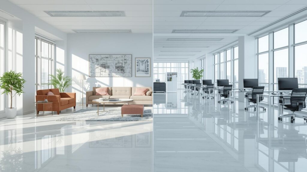 shows residential & corporate cleaning services